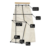 TRAVAIL MANUEL ワイドイージーパンツ 5009-51 コットン 日本製 サイズS パンツ オフホワイト レディース トラバイユマニュアル【中古】6-0723G∞