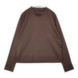 MARGARET HOWELL/Mizuno COTTON POLYESTER JERSEY 578-4254006 長袖Ｔシャツ カットソー ロンＴ 24AW ブラウン レディース マーガレットハウエル/ミズノ【中古】6-0723M∞