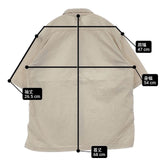 THE NORTH FACE ショートスリーブジオロジーシャツ 定価19800円 ユニセックス UVプロテクト はっ水加工 NR22461 半袖シャツ ベージュ レディース ザノースフェイス【中古】6-0615S∞