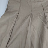 MARGARET HOWELL コットン プリーツ サイズ3 スカート ベージュ レディース マーガレットハウエル【中古】6-0723M∞