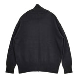 iCB ソフトカシミヤミックス ニットトラックジャケット サイズS 定価27940円 KRCYGW0504 25AW ブラック レディース アイシービー【中古】6-0414T♪