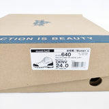 mont-bell マウンテンクルーザー600 レザー Women's 定価22400円 サイズ24cm シューズ・靴 ネイビー ブラック レディース モンベル【中古】6-0423G◎