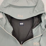 HELLY HANSEN レイネライトジャケット 定価18700円 ショアグリーン HH12511 ナイロン ジャケット ライトブルー レディース ヘリーハンセン【中古】6-0802M∞
