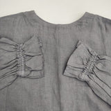 nest Robe リネンパフスリーブ2wayワンピース 01194-1353-1 製品染め ワンピース ブルーグレー レディース ネストローブ【中古】6-0606M∞