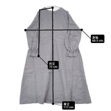 nest Robe リネンパフスリーブ2wayワンピース 01194-1353-1 製品染め ワンピース ブルーグレー レディース ネストローブ【中古】6-0606M∞
