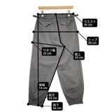 robe de chambre COMME des GARCONS サイドアジャスター 製品染めパンツ サイズM パンツ AD2002 グレー レディース ローブドシャンブル コムデギャルソン【中古】6-0525G△
