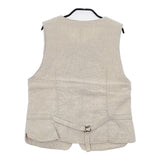 Bisque by nest Robe リネン 03143-3339 ジレ ベスト ベージュ レディース ビスク バイ ネストローブ【中古】6-0605M∞