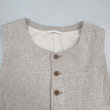 Bisque by nest Robe リネン 03143-3339 ジレ ベスト ベージュ レディース ビスク バイ ネストローブ【中古】6-0605M∞