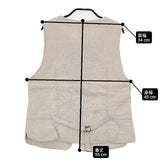 Bisque by nest Robe リネン 03143-3339 ジレ ベスト ベージュ レディース ビスク バイ ネストローブ【中古】6-0605M∞