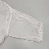 nest Robe リネンガーゼ レース紐スモックブラウス 01232-1346 ブラウス シャツ ホワイト レディース ネストローブ【中古】6-0605M∞