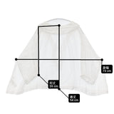 nest Robe リネンガーゼ レース紐スモックブラウス 01232-1346 ブラウス シャツ ホワイト レディース ネストローブ【中古】6-0605M∞