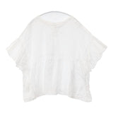 nest Robe リネン ラッフル袖 2way 01242-1130 ブラウス シャツ ホワイト レディース ネストローブ【中古】6-0605S∞