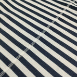 Ordinary fits ボーダー ワイドシルエット サイズ0 半袖Ｔシャツ カットソー ネイビー ホワイト レディース オーディナリーフィッツ【中古】6-0522S♪