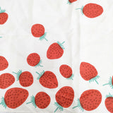 marimekko いちご柄 シルク スカーフ キナリ レッド レディース マリメッコ【中古】6-0521G◎