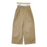 JOURNAL STANDARD relume コットンツイルタックワイドパンツ サイズ38 パンツ ベージュ レディース ジャーナルスタンダードレリューム【中古】6-0802G∞