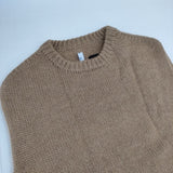 VAN DER STRAETE アルパカウール ノースリーブニット サイズS ペルー製 ベスト ベージュ レディース ヴァンダルストラット【中古】6-0930T∞
