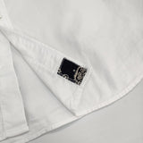 45R/45rpm 504オックスの908カレッジフォードシャツ 定価49500円 サイズ3 長袖シャツ ホワイト レディース フォーティーファイブアールピーエム【中古】6-0421M♪