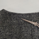 HARRIS TWEED/liflattie ships ウールジレ ベスト グレー レディース ハリスツイード/リフラティ シップス【中古】6-0930T∞