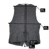 HARRIS TWEED/liflattie ships ウールジレ ベスト グレー レディース ハリスツイード/リフラティ シップス【中古】6-0930T∞