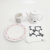 miffy 未使用 こども陶器博物館 マグ 天使 シンプルフェイスポット ミッフィーフェイス 陶製スプーン コースター 皿 食器 ホワイト 多色 レディース ミッフィー【中古】6-0409G◎
