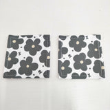 miffy miffy style限定 レトロフラワー ランチョンマット コースター セット その他雑貨 ホワイト チャコールグレー レディース ミッフィー【中古】6-0409G◎