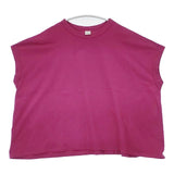 NOUVELLES DU PARADIS トロワ天竺 フレンチワイドT PC21201a Ｔシャツ カットソー パープル レディース ヌーベルドゥパラディ【中古】6-0615S∞