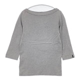 archipel sirene mermaid アーシィペル シレーヌマーメイド TAILLE2-3 コットン 七分袖 Ｔシャツ カットソー グレー レディース【中古】6-0606M∞