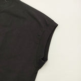 squady aranciato別注 コットンプレミアム天竺フレンチスリーブTシャツ HOSHII TO DEAU 半袖Ｔシャツ カットソー ブラック レディース スカディー【中古】6-0421S♪