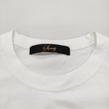 squady aranciato別注 コットンプレミアム天竺フレンチスリーブTシャツ HOSHII TO DEAU 半袖Ｔシャツ カットソー ホワイト レディース スカディー【中古】6-0421S♪