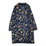 45R/45rpm インディゴ超ガーゼプリントDRESS ニットワンピース 総柄 定価52800円 ワンピース ネイビー 多色 レディース フォーティーファイブアールピーエム【中古】6-0525M△