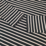 MHL. 595-7169502 DRY STRIPE JERSEY ボーダー 長袖Ｔシャツ カットソー ロンＴ ダークグリーン ホワイト レディース エムエイチエル【中古】6-0725M∞