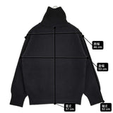 MARGARET HOWELL WOOL CASHMERE 578-3263083 サイズ2 ウールカシミヤ タートルネック ケーブル セーター ニット 23AW ブラック レディース マーガレットハウエル【中古】6-0916T♪