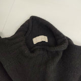 MARGARET HOWELL BULKY WOOL KNIT バルキーウール ハイネック 定価28600円 578-9263040 セーター ニット ブラック レディース マーガレットハウエル【中古】6-0930T∞