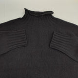 MARGARET HOWELL BULKY WOOL KNIT バルキーウール ハイネック 定価28600円 578-9263040 セーター ニット ブラック レディース マーガレットハウエル【中古】6-0930T∞