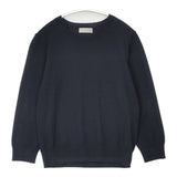 MARGARET HOWELL ウール 578-263311 七分袖 セーター ニット ネイビー 濃紺 レディース マーガレットハウエル【中古】6-0930T∞