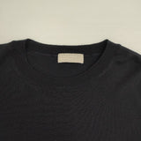 MARGARET HOWELL ウール 578-263311 七分袖 セーター ニット ネイビー 濃紺 レディース マーガレットハウエル【中古】6-0930T∞