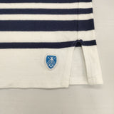 ORCIVAL ボートネック コットン ボーダー 長袖Ｔシャツ カットソー ロンＴ ホワイト ネイビー レディース オーシバル/オーチバル【中古】6-0902M∞