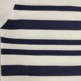 ORCIVAL ボートネック コットン ボーダー 長袖Ｔシャツ カットソー ロンＴ ホワイト ネイビー レディース オーシバル/オーチバル【中古】6-0902M∞