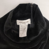 JONES NEW YORK SPORT ジョーンズニューヨーク ベロア ドレス サイズL ワンピース ブラック レディース【中古】6-1003T∞