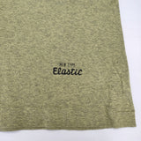 TOGA PULLA NEW TYPE ELASTIC UネックTシャツ TP01-JK264 半袖Ｔシャツ カットソー 杢 ライトグリーン レディース トーガプルラ【中古】6-0522S♪