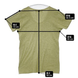 TOGA PULLA NEW TYPE ELASTIC UネックTシャツ TP01-JK264 半袖Ｔシャツ カットソー 杢 ライトグリーン レディース トーガプルラ【中古】6-0522S♪