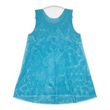 ISSEY MIYAKE A-POC 花柄 サイズ2 ノースリーブ ワンピース ライトブルー レディース イッセイミヤケ エイポック【中古】6-0526S♪