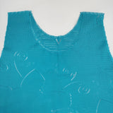 ISSEY MIYAKE A-POC 花柄 サイズ2 ノースリーブ ワンピース ライトブルー レディース イッセイミヤケ エイポック【中古】6-0526S♪