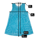 ISSEY MIYAKE A-POC 花柄 サイズ2 ノースリーブ ワンピース ライトブルー レディース イッセイミヤケ エイポック【中古】6-0526S♪