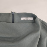 FENNEL ボリュームスリーブ 0500-3134 七分袖 ブラウス シャツ ブルーグリーン レディース フェンネル【中古】6-0605M∞