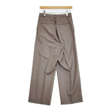 AURALEE SUPER LIGHT WOOL TWO-TUCK SLACKS サイズ1 定価44000円 A25AP05OS ウールスラックスパンツ 25AW ブラウン レディース オーラリー【中古】6-0414T♪