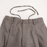 AURALEE SUPER LIGHT WOOL TWO-TUCK SLACKS サイズ1 定価44000円 A25AP05OS ウールスラックスパンツ 25AW ブラウン レディース オーラリー【中古】6-0414T♪