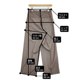 AURALEE SUPER LIGHT WOOL TWO-TUCK SLACKS サイズ1 定価44000円 A25AP05OS ウールスラックスパンツ 25AW ブラウン レディース オーラリー【中古】6-0414T♪