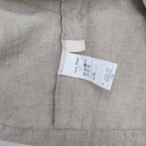 nest Robe ブラックリネンラッフルブラウス 01234-1436 ブラウス シャツ ベージュ レディース ネストローブ【中古】6-0725M∞
