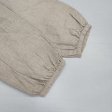 nest Robe ブラックリネンラッフルブラウス 01234-1436 ブラウス シャツ ベージュ レディース ネストローブ【中古】6-0725M∞